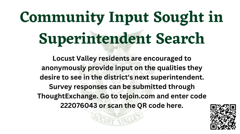 Community Input Sought in LVCSD Superintendent Search