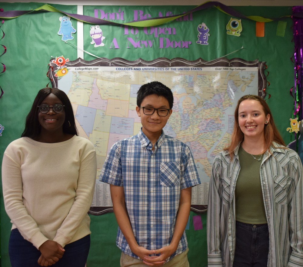 Alisha Uduevbo,  Leonard Gu and Clare Simon have been named Commended Students by the National Merit Scholarship.