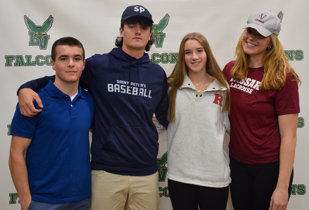 Charles Dickman, Christian Corey, Payton Tini and Olivia Del Tatto announced their intentions to play college sports on Nov. 10.