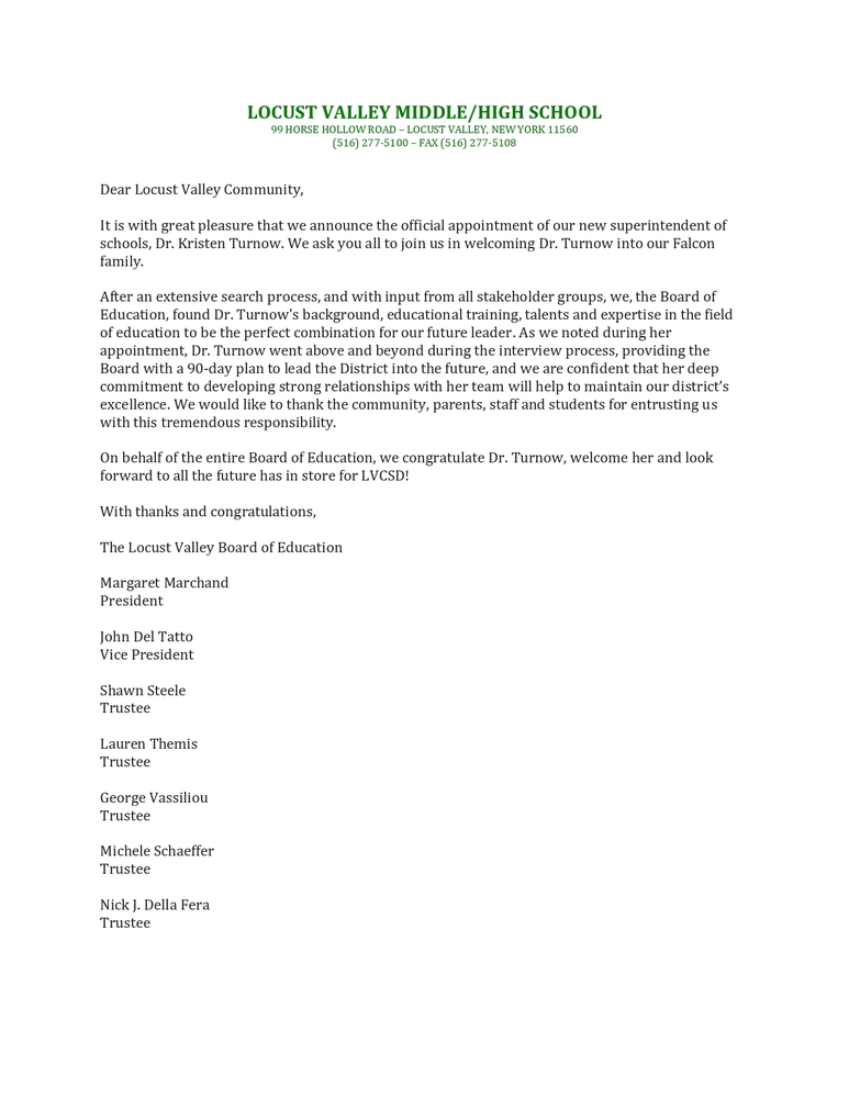 LVCSD Welcomes Dr Kristen Turnow Locust Valley Central School District lvcsd-welcomes-dr-kristen-turnow-locust-valley-central-school-district