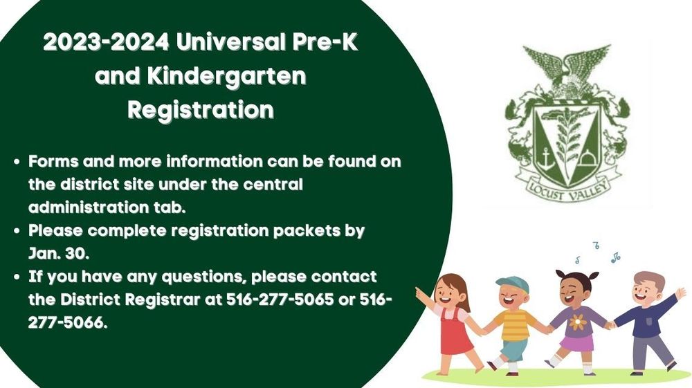 20232024 Universal PreK and Kindergarten Registration Open Ann