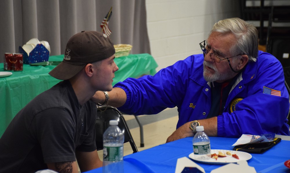 Veterans from American Legion Post 1285 in Bayville visited LVHS students to share their experiences.