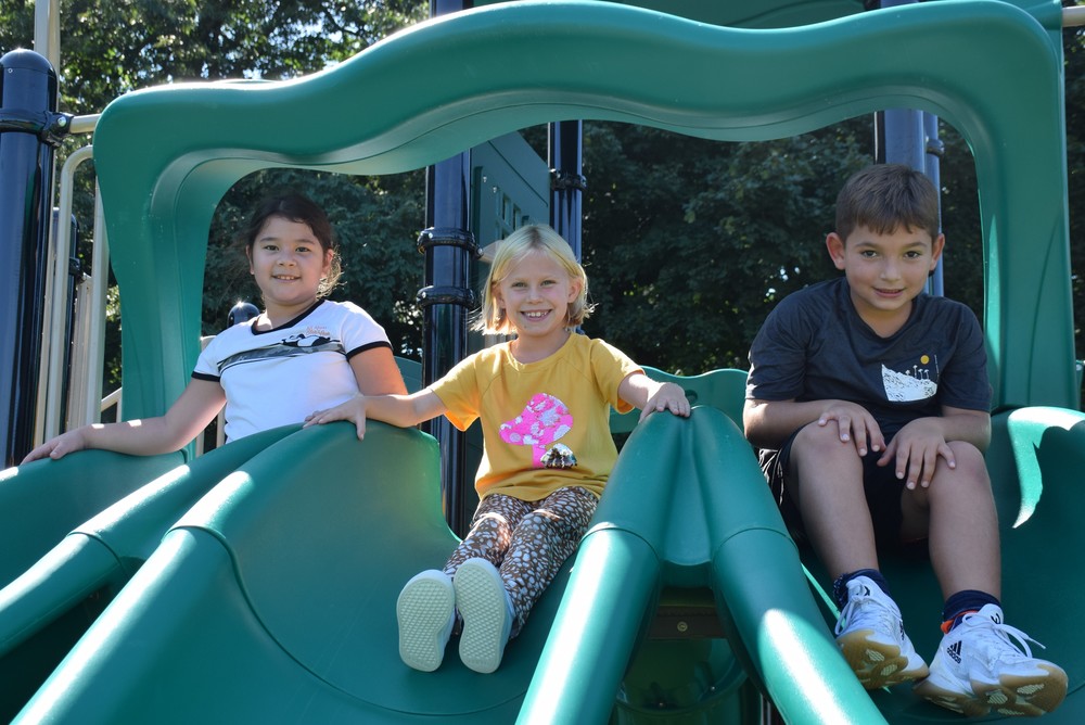 Ann MacArthur Students Take to Their New Playground