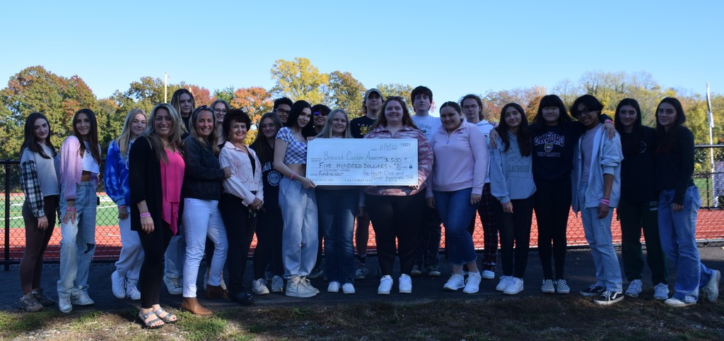 The pre-health and cancer awareness clubs raised $500 in their inaugural breast cancer walk-a-thon.