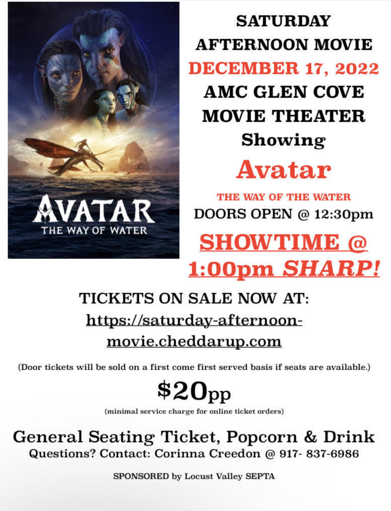 SEPTA is sponsoring a screening of "Avatar: The Way of Water" on 12/17.
