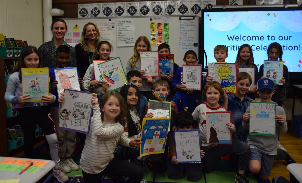 Ms. Gauck and Mrs. Carrara's class at LVI wrote and assembled their own books.